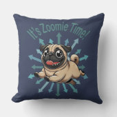 ズーミー・タイム・パグだ クッション (正面)