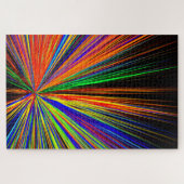 ズームカラーブーム数々のレインボーカラー ジグソーパズル (横)