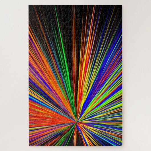 ズームカラーブーム数々のレインボーカラー ジグソーパズル (縦)