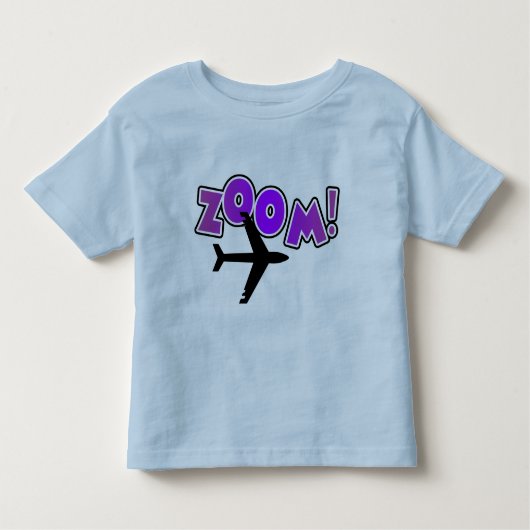 ズームレンズの飛行機のTシャツおよびギフト トドラーTシャツ (正面)