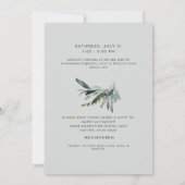 ズーム仮想ベビーシャワー写真ニュートラル招待状 招待状 (裏面)