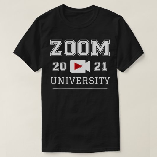 ズーム大学遠隔家庭教育大学院 Tシャツ (デザイン正面)