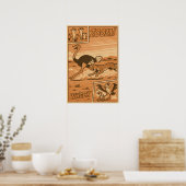 ズーム&ワック – アフリカンサバンナアクション漫画 ポスター (キッチン)