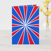 ズーム!赤（白）と青 カード (黄色い花)