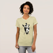 ズールシールド牛の隠しスピアノブケリー南アフリカ Tシャツ (正面フル)