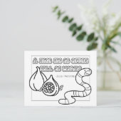 ズールー語動詞カラーリングポストカード ポストカード (スタンド正面)