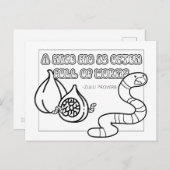 ズールー語動詞カラーリングポストカード ポストカード (正面/裏面)