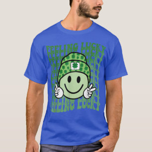ズ感じラッキースマイル顔シャムロックセントパトリックのリュック Tシャツ