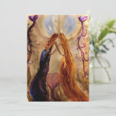 ズ祝ウィメンズフラットノテカード サンキューカード (スタンド正面)