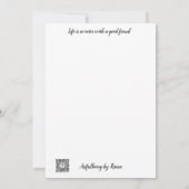 ズ祝ウィメンズフラットノテカード サンキューカード (裏面)