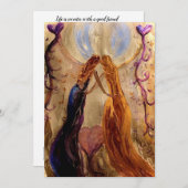 ズ祝ウィメンズフラットノテカード サンキューカード (正面/裏面)