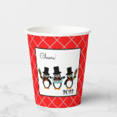 ズ祝ペンギン紙カップ 紙コップ (正面)