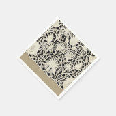 ズ結婚アンティークレースリネンホワイトクラシックかわいらし スタンダードカクテルナプキン (角)