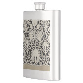 ズ結婚アンティークレースリネンホワイトクラシックかわいらし フラスク (左)