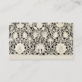 ズ結婚アンティークレースリネンホワイトクラシックかわいらし プレイスカード (裏面)