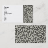 ズ結婚アンティークレースリネンホワイトクラシックかわいらし 名刺 (正面/裏面)