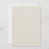 ズ結婚アンティークレースリネンホワイトクラシックかわいらし 招待状 (裏面)