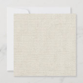 ズ結婚アンティークレースリネンホワイトクラシックかわいらし 招待状 (裏面)