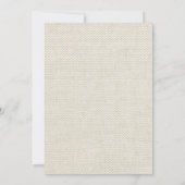 ズ結婚アンティークレースリネンホワイトクラシックかわいらし 招待状 (裏面)