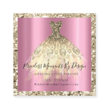 ズ結婚イベントプランナーオーキッド金ゴールドグリッタードレス