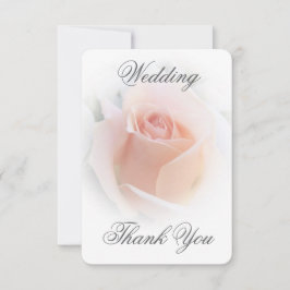 ズ結婚サンキューカードピーチピンクローズブド サンキューカード