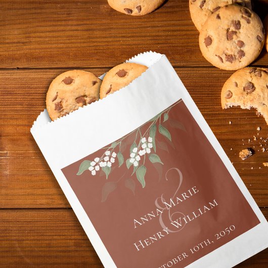 ズ結婚スシンプルキャンディウィーズテラコッタエレガントー フェイバーバッグ