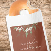 ズ結婚スシンプルキャンディウィーズテラコッタエレガントー フェイバーバッグ