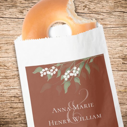 ズ結婚スシンプルキャンディウィーズテラコッタエレガントー フェイバーバッグ