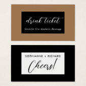 ズ結婚ドリンクチケット (正面&裏面)