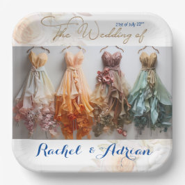 ズ結婚ドレススタイル ペーパープレート