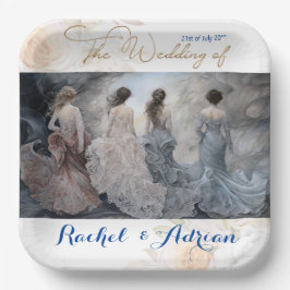 ズ結婚ドレススタイル ペーパープレート