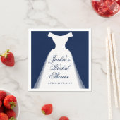 ズ結婚ドレスブライダルシャワー スタンダードカクテルナプキン (インサイチュ)