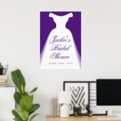 ズ結婚ドレスブライダルシャワー ポスター (ホームオフィス)