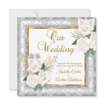 ズ結婚バラシャンパーニュ金ゴールドシルバーダマスク