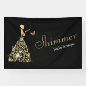 ズ結婚ブライダルバタフライドレスブティックビジネス 横断幕 (横)