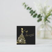 ズ結婚ブライダルバタフライドレスブティック スクエア名刺 (スタンド正面)