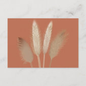 ズ結婚リトル詳細パンパスグラス エンクロージャーカード (裏面)