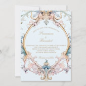 ズ結婚リージェンシーエレガントヴィンテージバロック招待状 (正面)