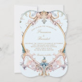 ズ結婚リージェンシーエレガントヴィンテージバロック招待状 (正面)