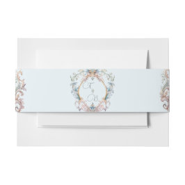 ズ結婚リージェンシーヴィンテージテーマモノグラムクレスト 招待状ベリーバンド