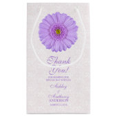 ズ結婚抱き枕パープルガーベラデイジーレース スモールペーパーバッグ (裏面)