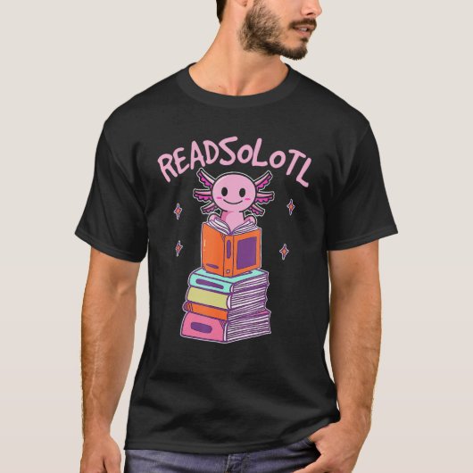 ズ読おもしろいフィッシュブッ読クト Tシャツ (正面)