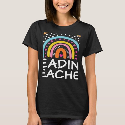 ズ読先生ボホレインボー新学期アプレック Tシャツ (正面)