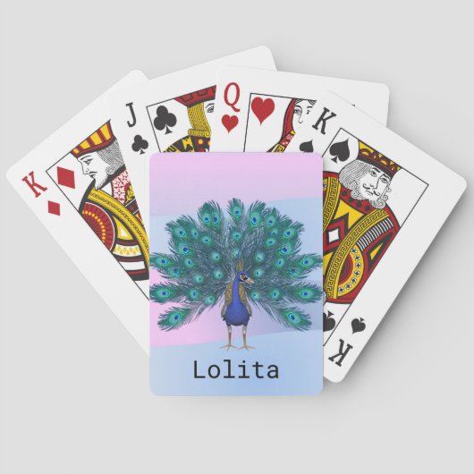 ズ遊トランプピーコック トランプ (裏面)