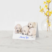 ズ·ユー·ラブラドール·リトリーバ·パッピー·カード カード (黄色い花)