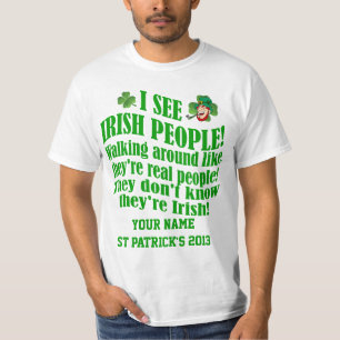 セおもしろいパーソナライズされたント・パトリックの日 Tシャツ