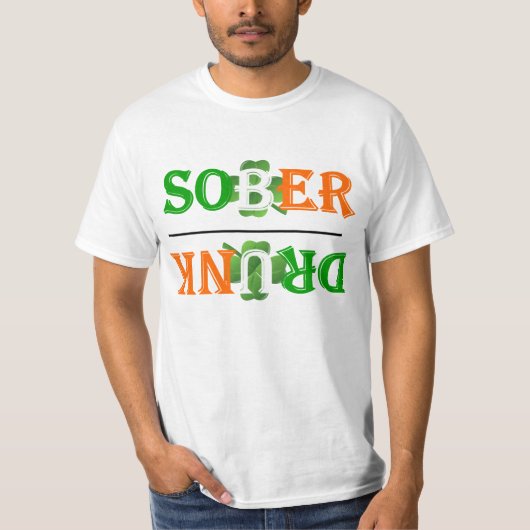セおもしろい飲ント・パトリックの日 Tシャツ (正面)