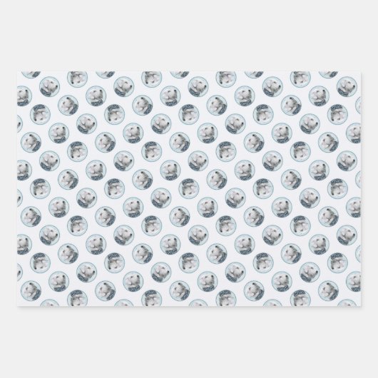 セアヤムテリア絵を描の可愛いオリジナルドッグアート ラッピングペーパーシート (正面2)