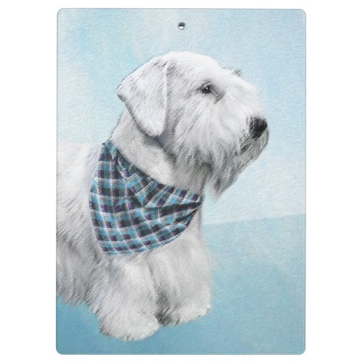 セアヤムテリア絵画ズ – かわいいオリジナルドッグアート クリップボード (裏面)