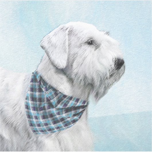 セアヤムテリア絵画ズ – かわいいオリジナルドッグアート シール (正面)